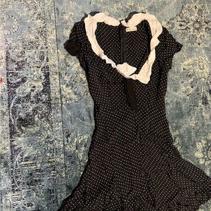 Parisian coquette for love and lemons polka dot dress